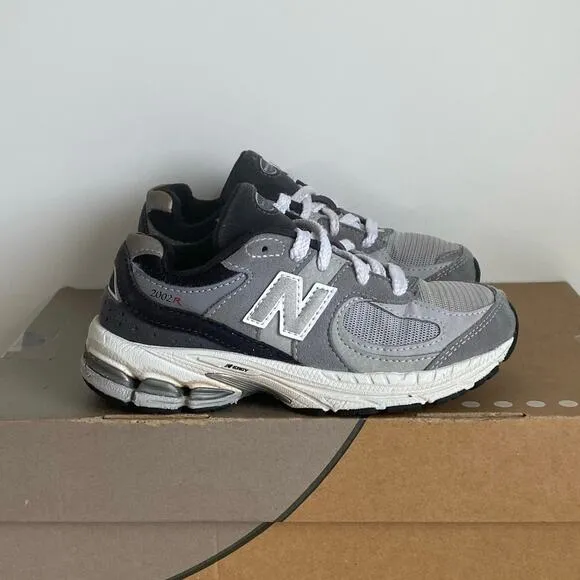New Balance 2002R Slate Grey/Black Kids Sneakers - Size 13 C