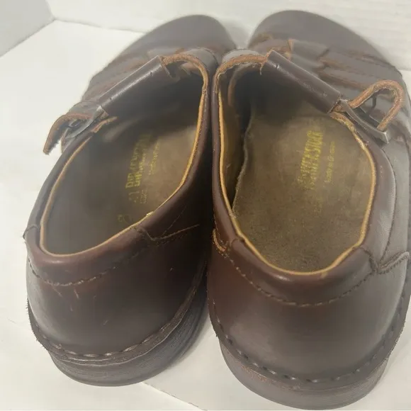 NEW Birkenstock Leather Fisherman Sandal Buckle Chocolate Brown EU 41 US L10 M8