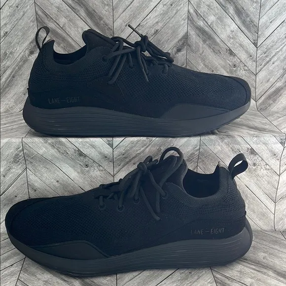 NEW LANE-EIGHT Trainer AD 2 men’s us 11 running shoes black vegan gym sneakers
