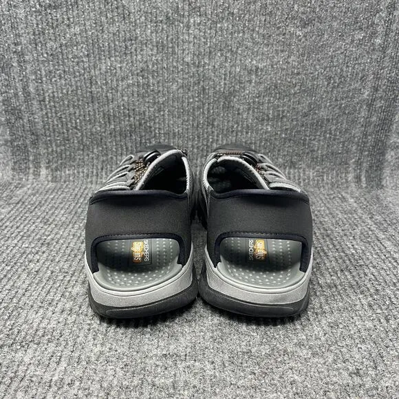 NEW SKECHERS Slip Ins Tresmen Norvick Fisherman Sandals Black Mens Size 13