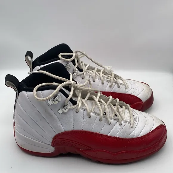 Nike Air Jordan 12 Retro GS 'Cherry' 2023 Youth Sneakers Size 4.5