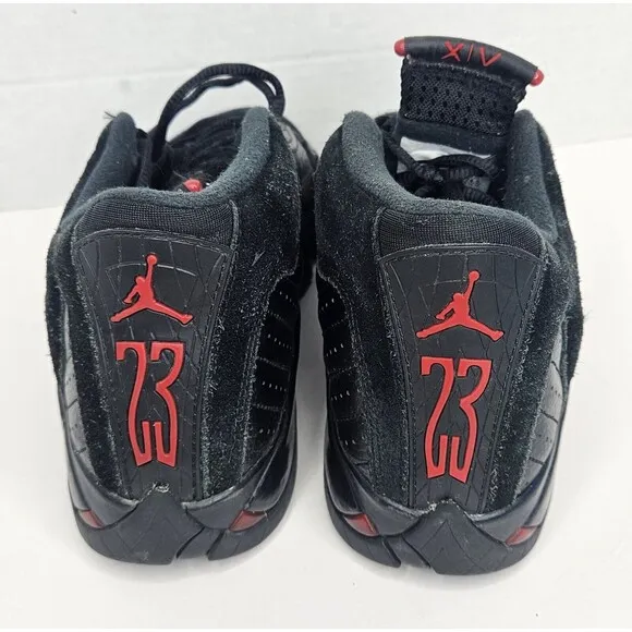 Nike Air Jordan 14 XIV Retro Last Shot 2018 Sz 6.5Y Sneakers Black Red