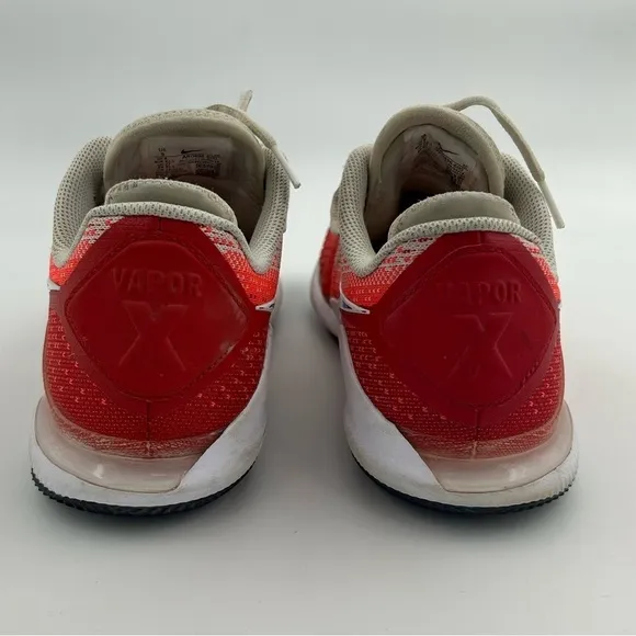 Nike Court Air Zoom Vapor X Knit HC 'Crimson Gym Red Sneakers