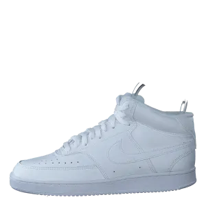 NikeCourt Vision Mid Women's Shoes WHITE/WHITE-WHITE