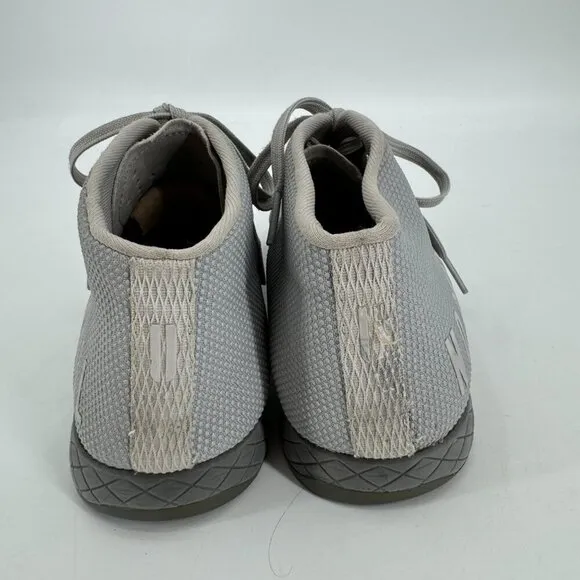 Nobull Mens Cool Gray Mid Court Trainer Athletic Lifting Gym Knit 11.5 Sneakers