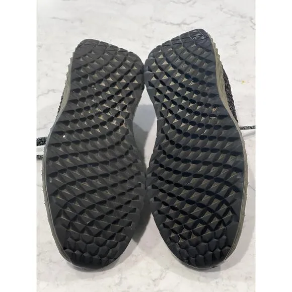 Nobull Women’s Lace Up Diamond‎ Knit Cross Training Sneakers Size 8 Black Grey