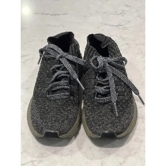Nobull Women’s Lace Up Diamond‎ Knit Cross Training Sneakers Size 8 Black Grey