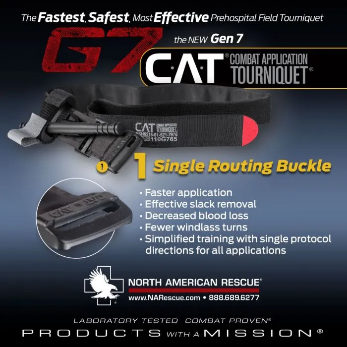 North American Rescue CAT Tourniquet, GEN 7 - Combat Application Tourniquet
