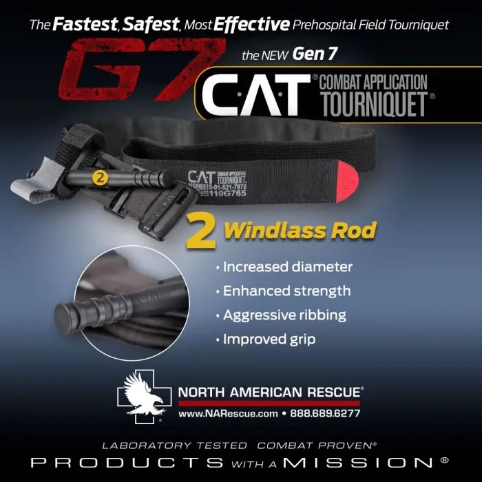 North American Rescue CAT Tourniquet, GEN 7 - Combat Application Tourniquet