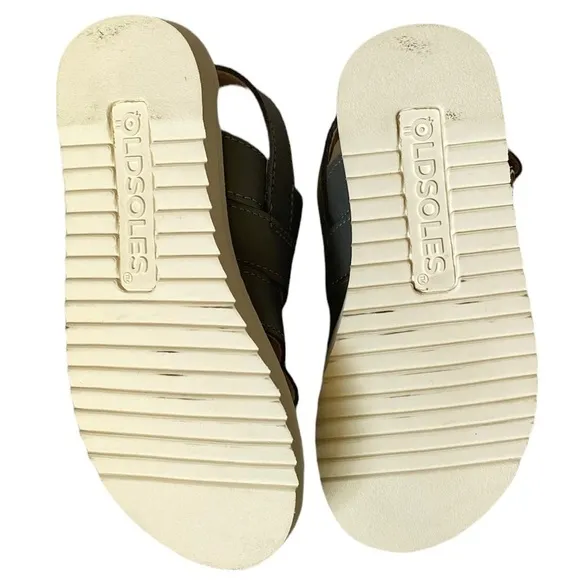 Old Soles kids’ classic gray leather fisherman dress sandals