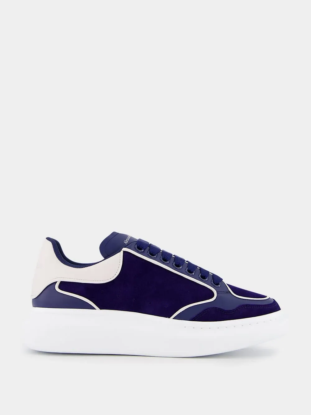 Oversized Blue Leather Sneaker