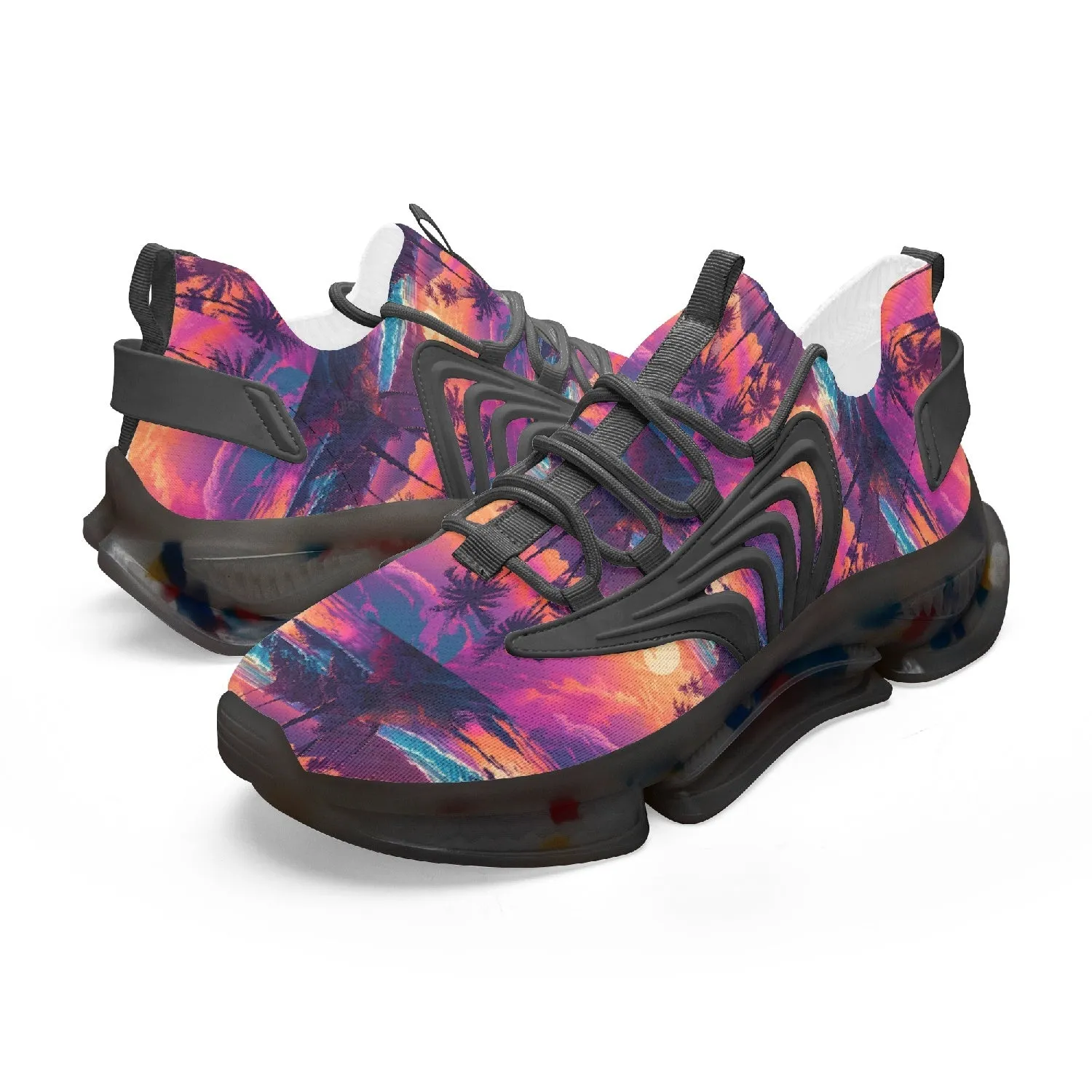 Paradise Sunset -  Mesh Knit Sneakers