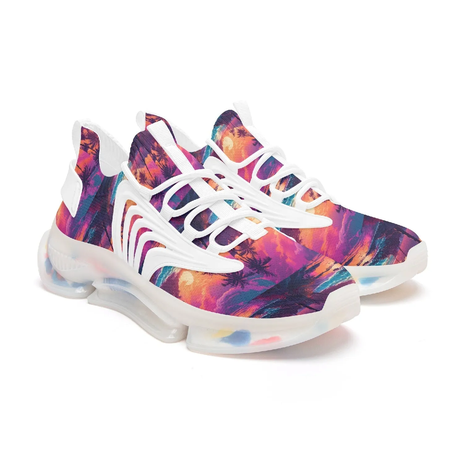 Paradise Sunset -  Mesh Knit Sneakers