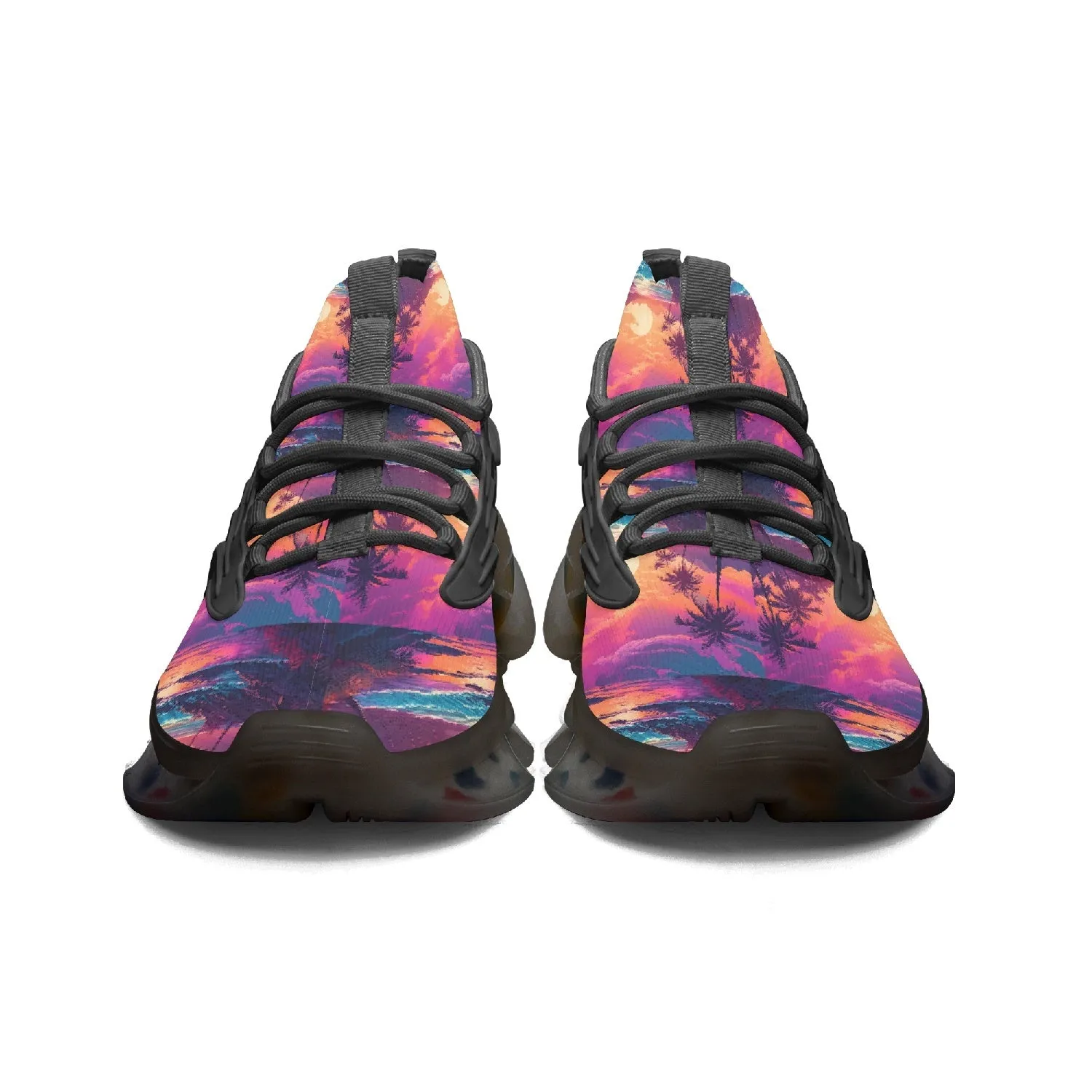Paradise Sunset -  Mesh Knit Sneakers