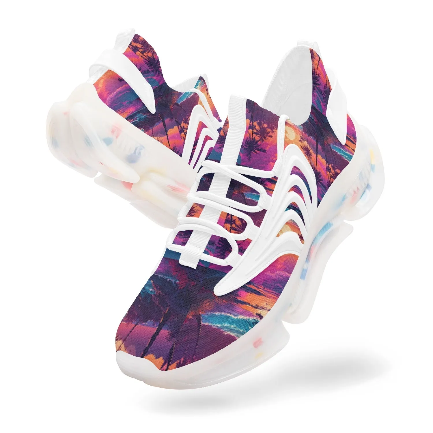 Paradise Sunset -  Mesh Knit Sneakers