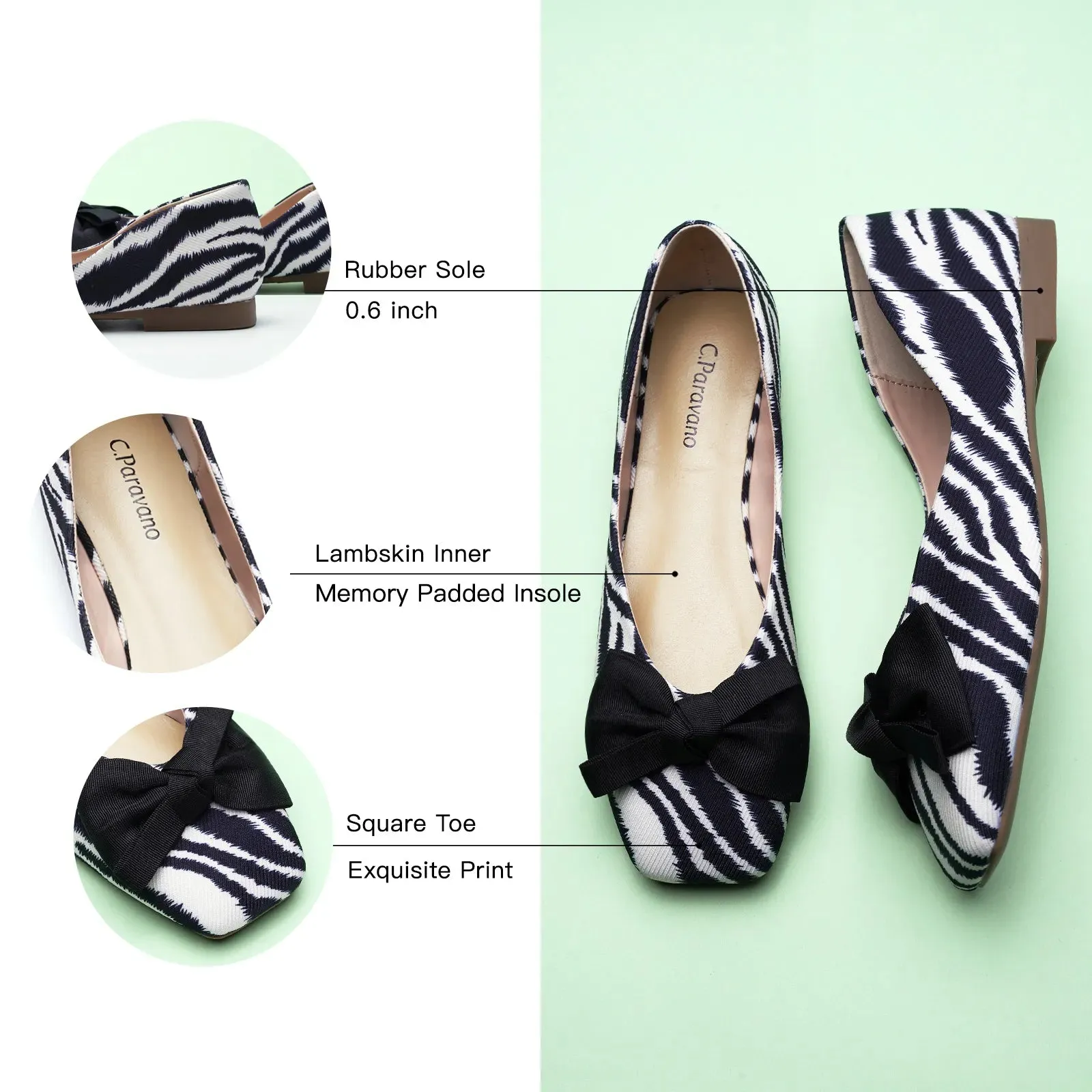 Patent Bow Ballerina Flats (Eva)