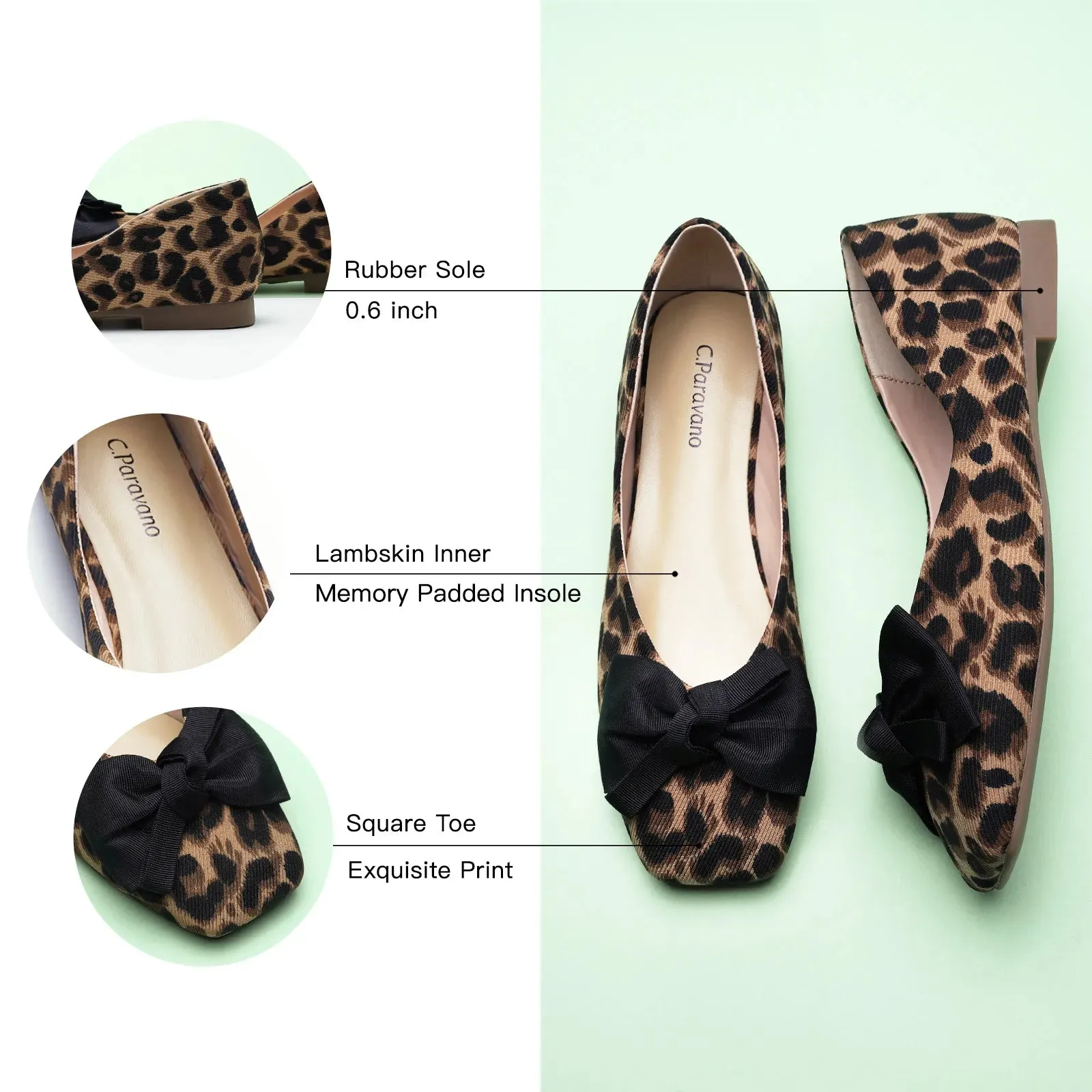 Patent Bow Ballerina Flats (Eva)