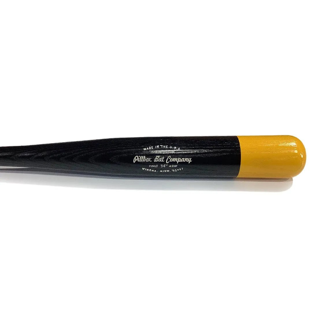 Pillbox Bat Co. Coach's Fungo - Ash - 34" 22oz. - Yellow