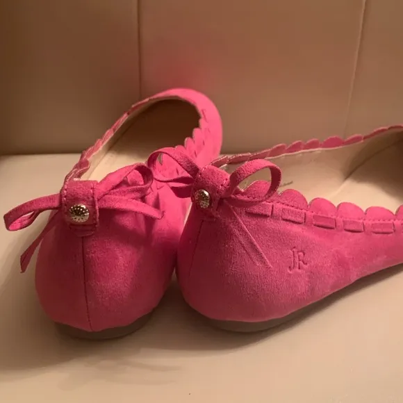 Pink bow girl flats