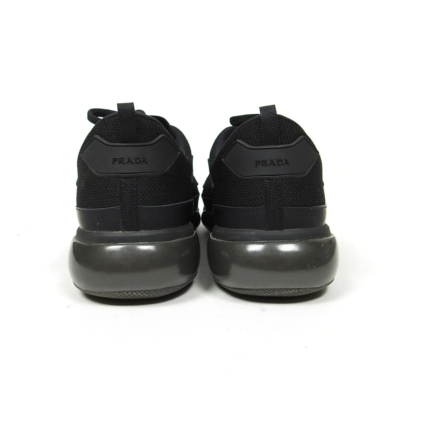 Prada Black Sport Knit Sneaker Fit US 10