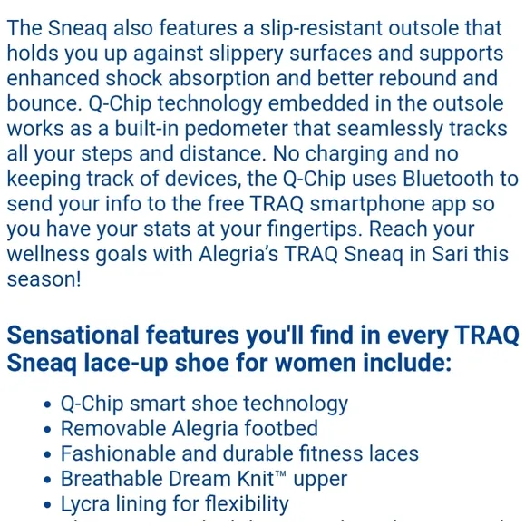 Racq Alegria Sneaq Sari Boho Tech Q-Chip Pedometer Canvas Walking Sneaker 38