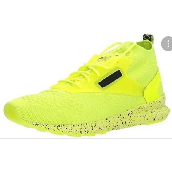 Reebok Men’s Zoku Runner Ultra Knit Solar Yellow Neon Sneakers Sz 10.5