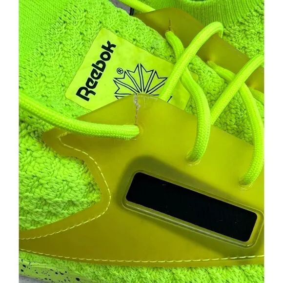 Reebok Men’s Zoku Runner Ultra Knit Solar Yellow Neon Sneakers Sz 10.5