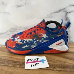 Reebok ROTHCO Nano X1 Trainers Red White and Blue Camo Gym Workout Men's Size 8‎