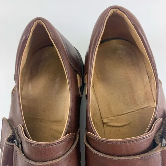 Remus Fernando Baldassarri Fisherman Sandal Brown Leather Italy Woven 42 US 8-9