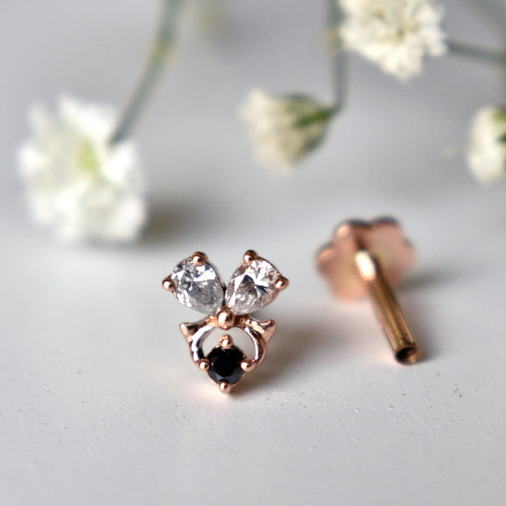 Ribbon Bow Cute Piercing Stud