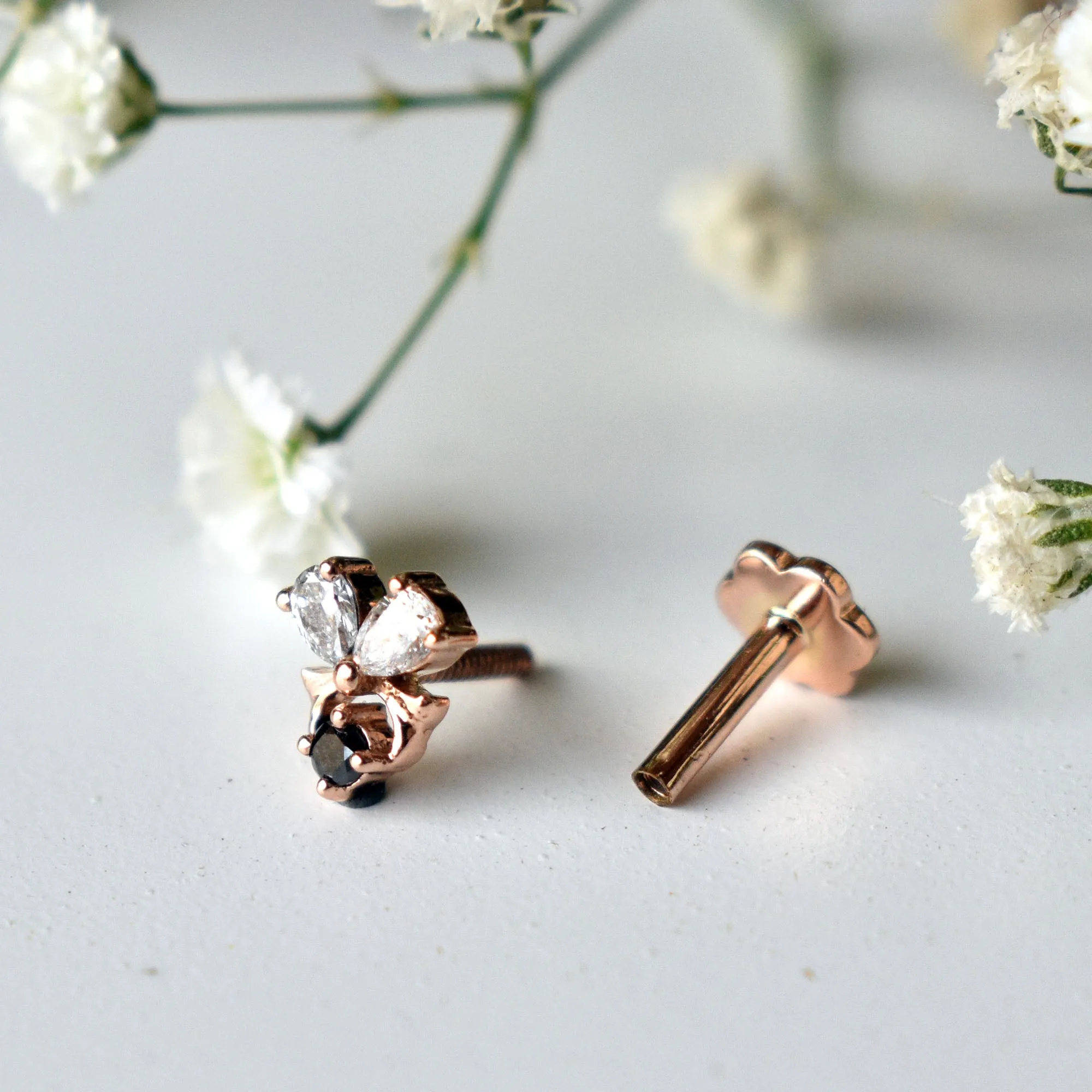 Ribbon Bow Cute Piercing Stud