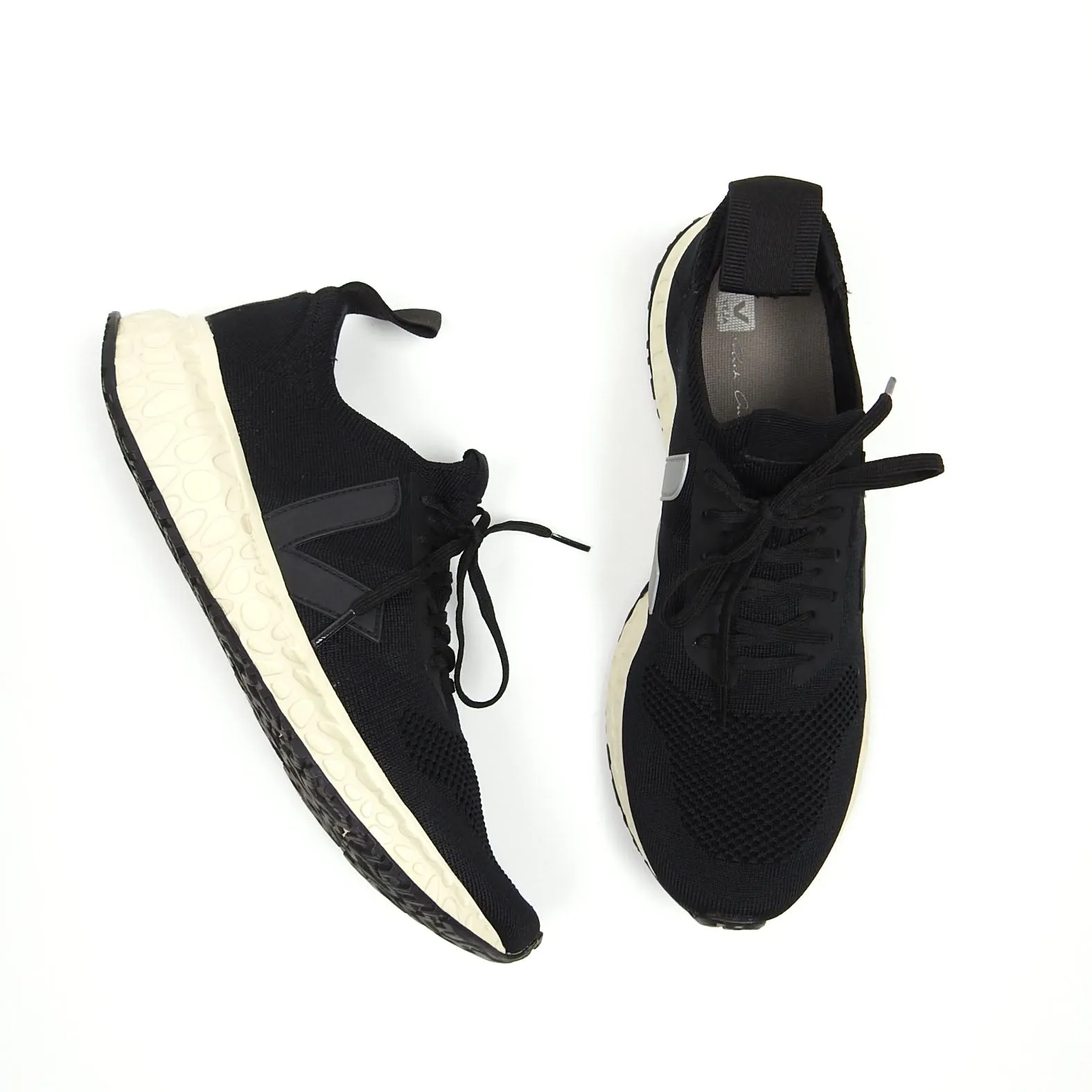Rick Owens x Veja V-Knit Black Pierre Sneaker Size 45