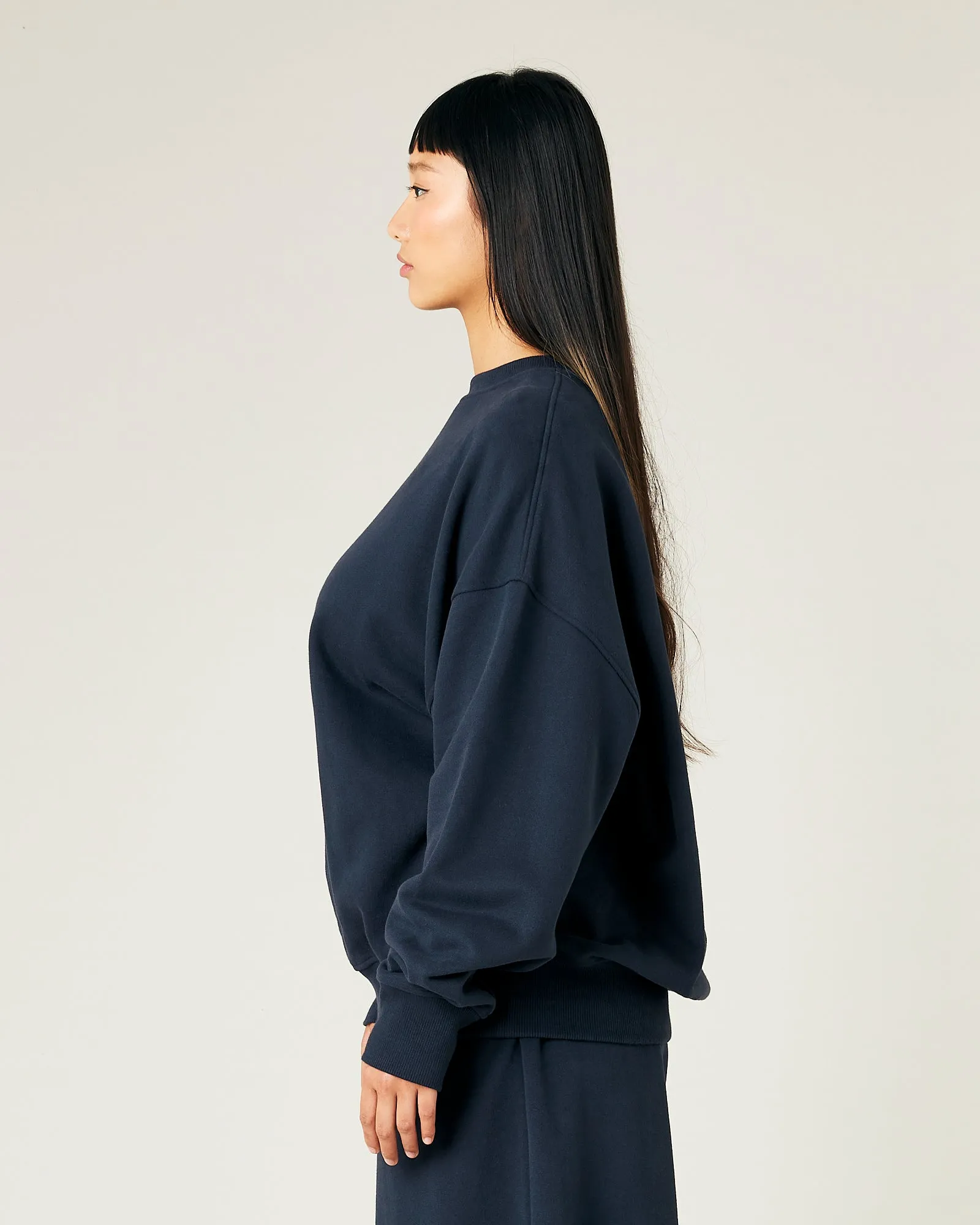 Riley Navy Organic Cotton Jumper