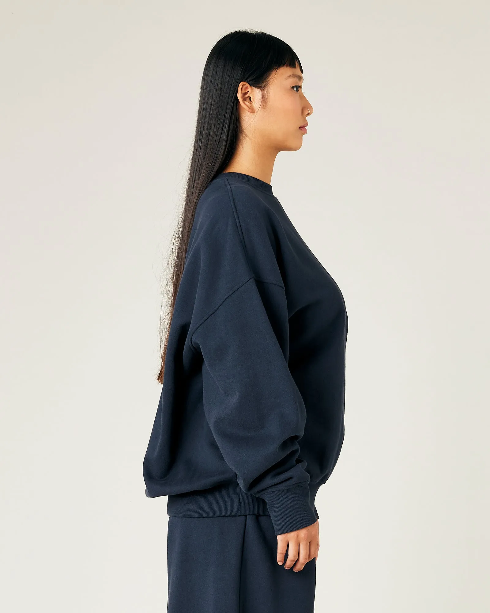 Riley Navy Organic Cotton Jumper