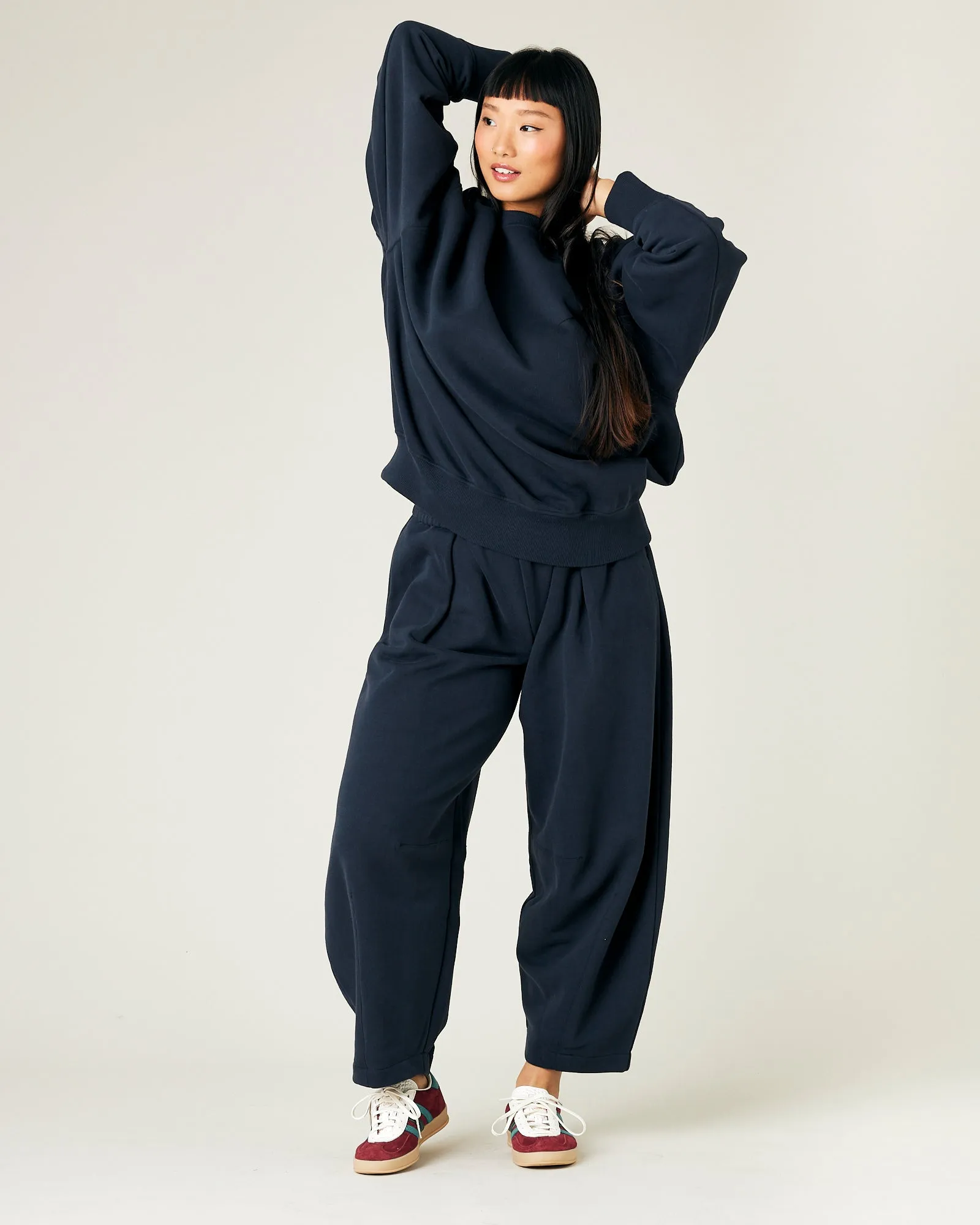 Riley Navy Organic Cotton Jumper