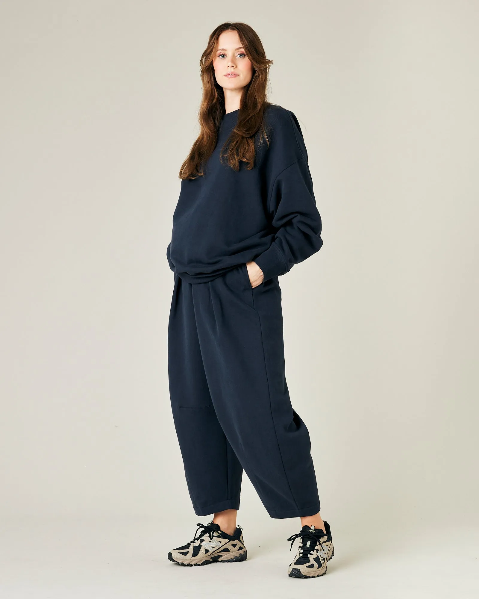 Riley Navy Organic Cotton Jumper