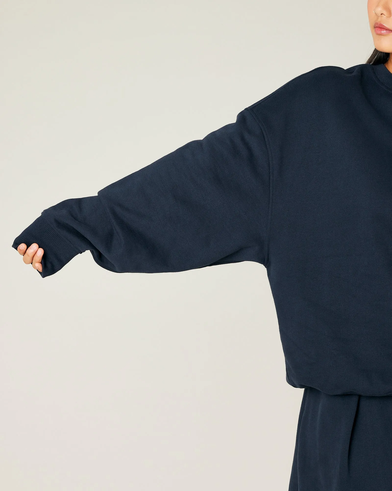 Riley Navy Organic Cotton Jumper