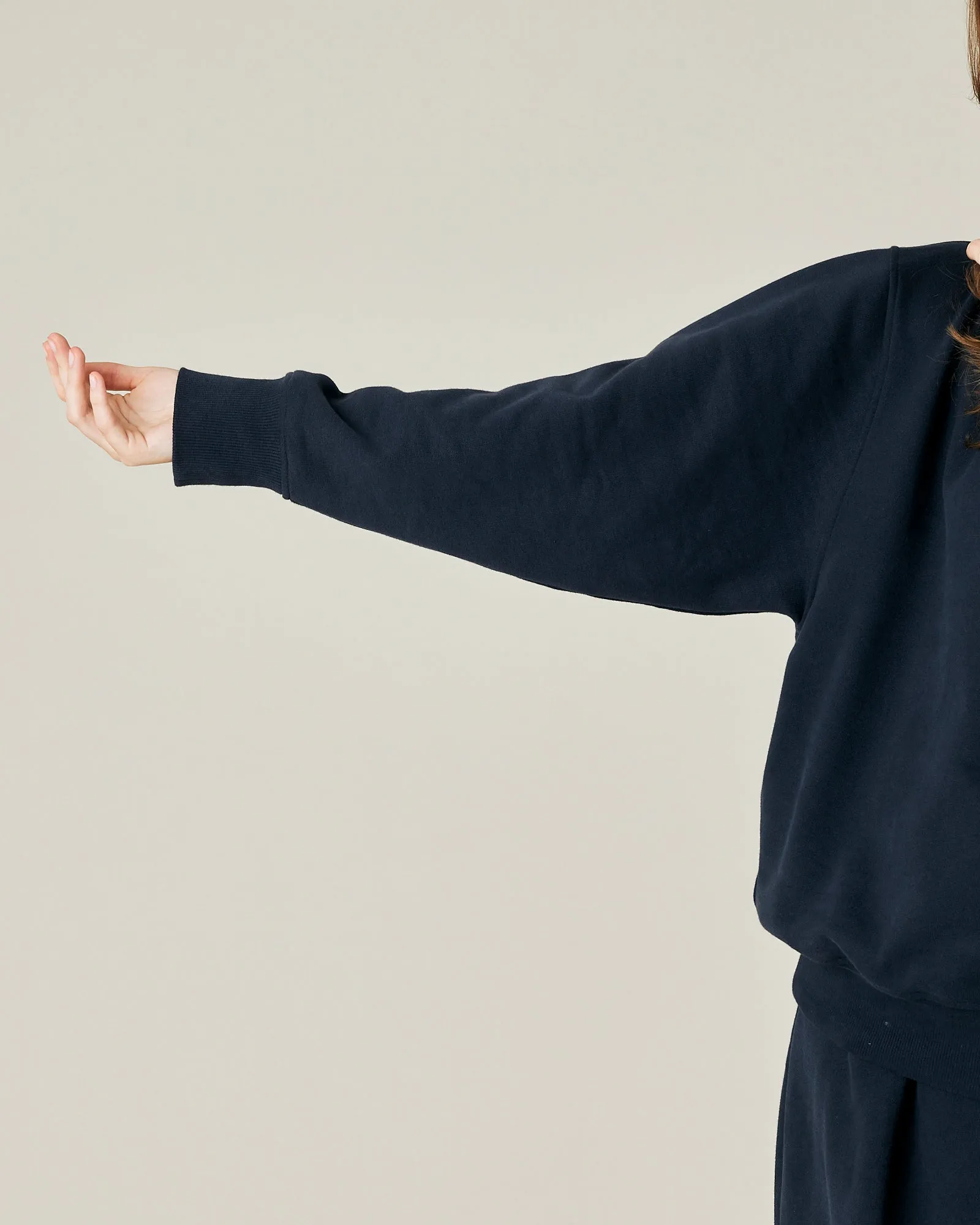 Riley Navy Organic Cotton Jumper
