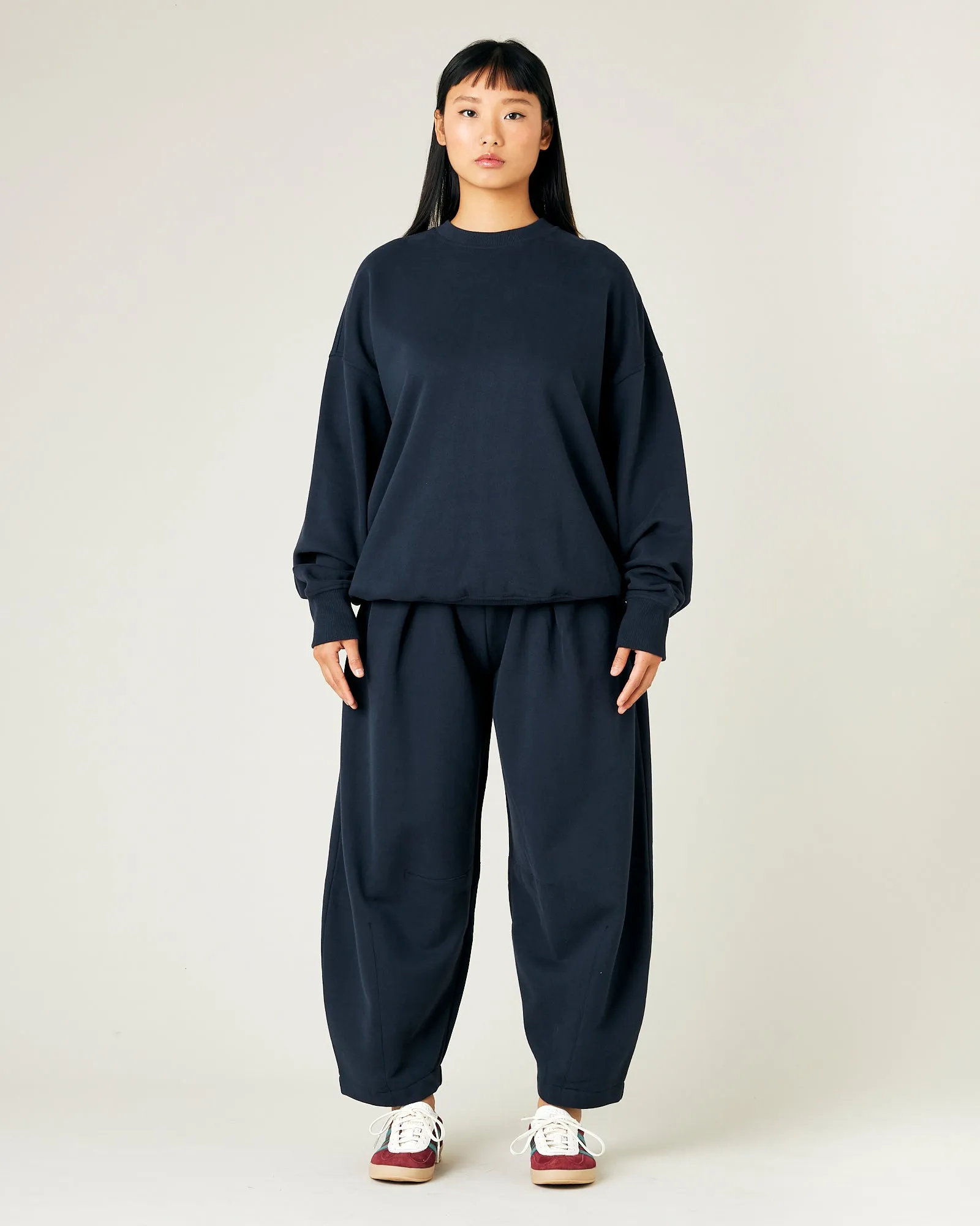 Riley Navy Organic Cotton Jumper