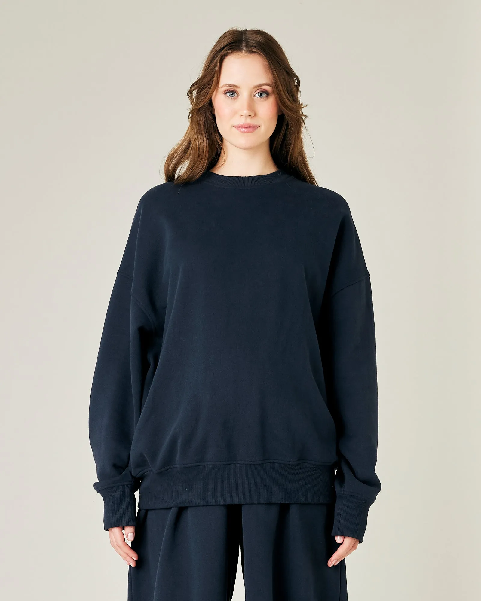 Riley Navy Organic Cotton Jumper