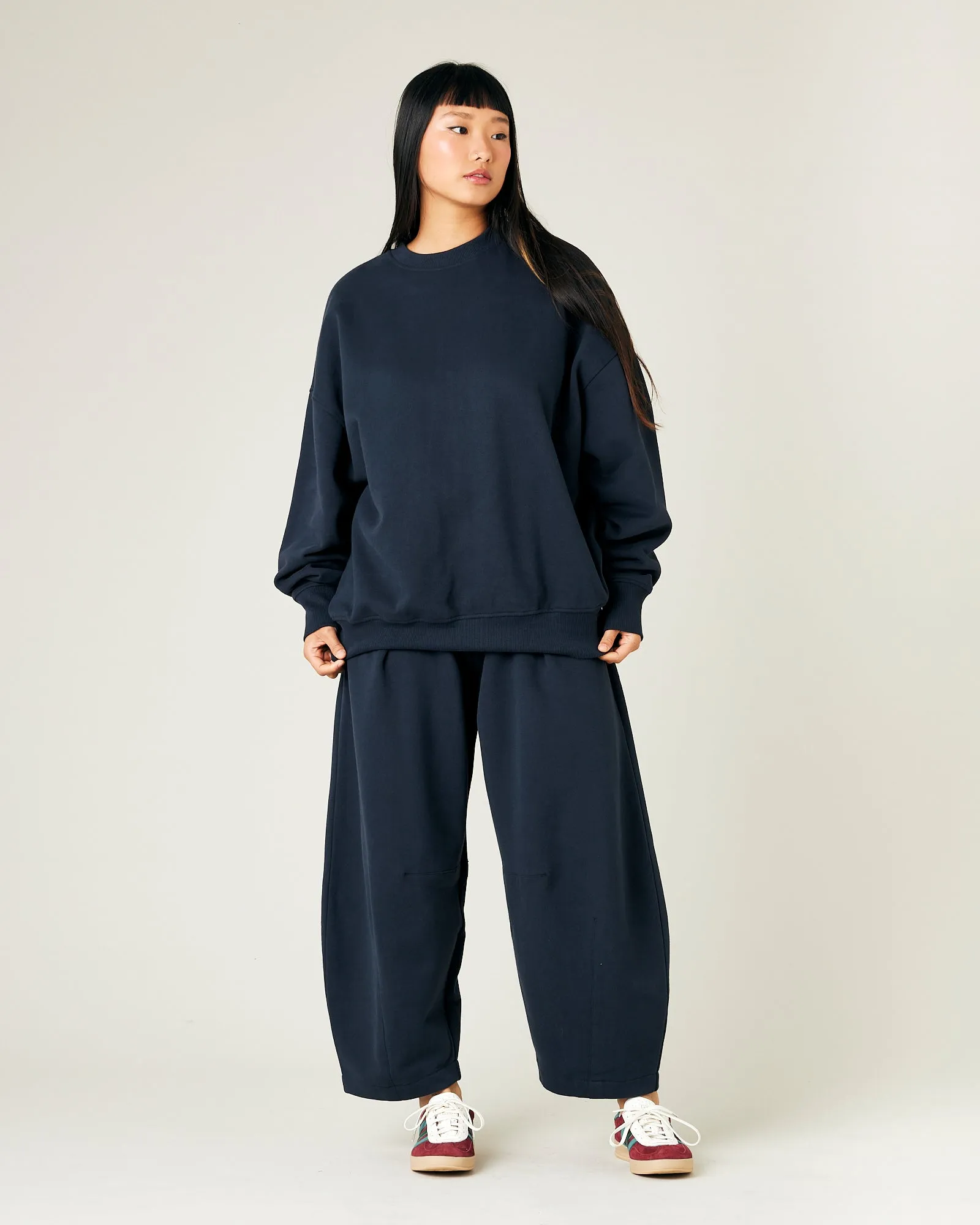 Riley Navy Organic Cotton Jumper