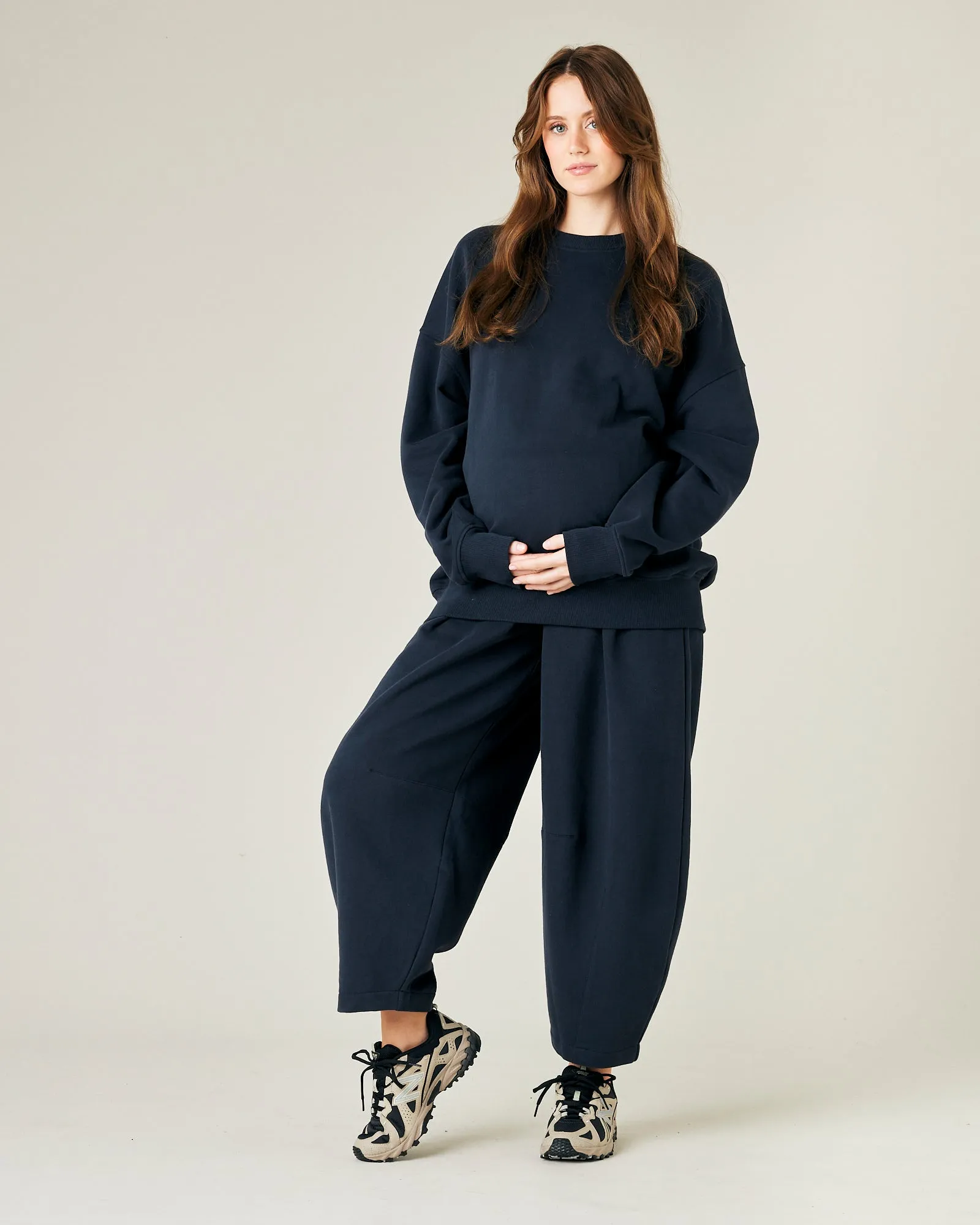 Riley Navy Organic Cotton Jumper