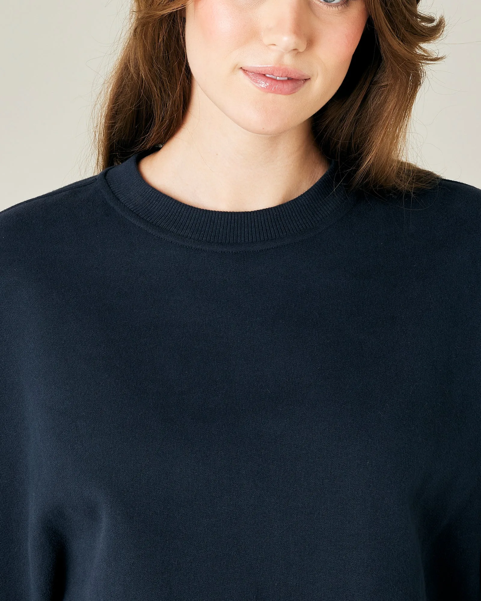 Riley Navy Organic Cotton Jumper