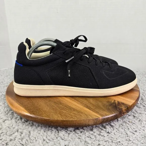Rothy's The RS01 Sneaker Black Knit Casual Lace Up Lifestyle Daily Mens 10