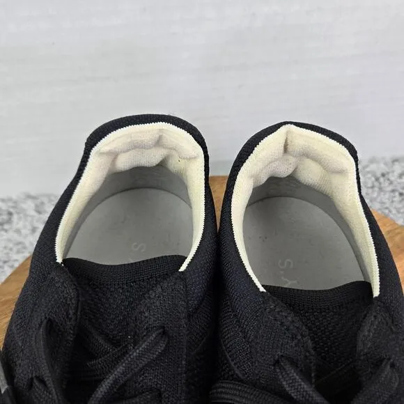 Rothy's The RS01 Sneaker Black Knit Casual Lace Up Lifestyle Daily Mens 10