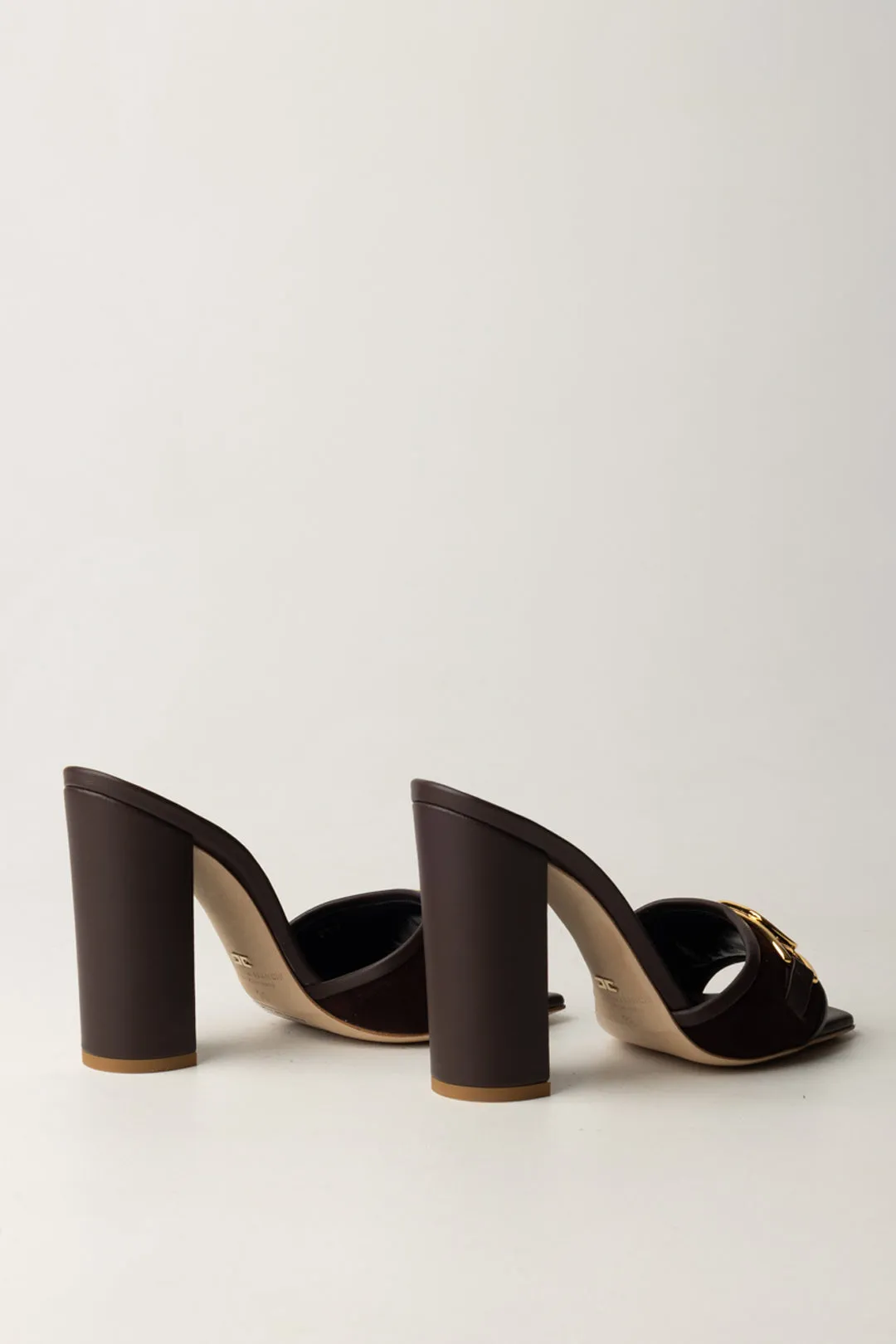Sandali Mules con Fibbia Logata