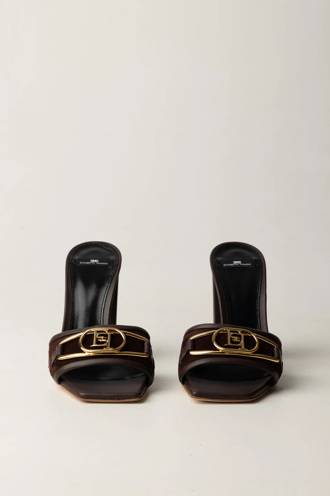 Sandali Mules con Fibbia Logata