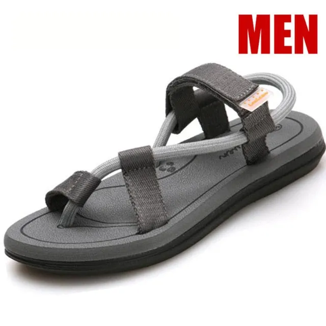 Sandals Men Sandalias Hombre Gladiator Sandals for Male Summer Roman Beach Shoes Flip Flops Slip on Flats Slippers Slides