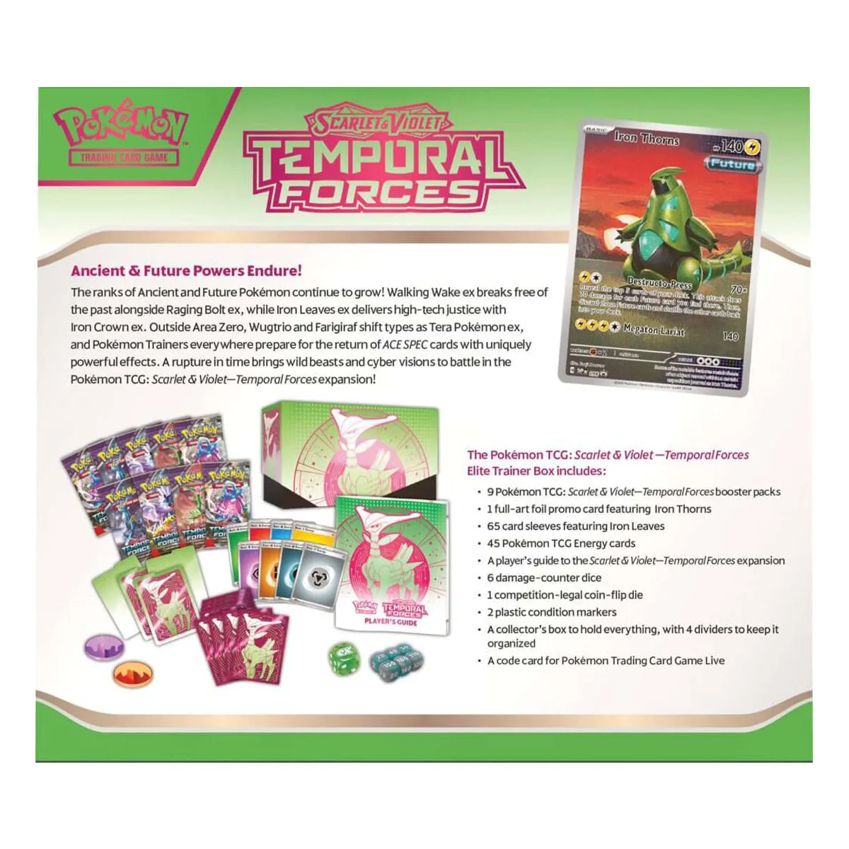 Scarlet & Violet Temporal Forces Elite Trainer Boxes (Pair) POKEMON TCG