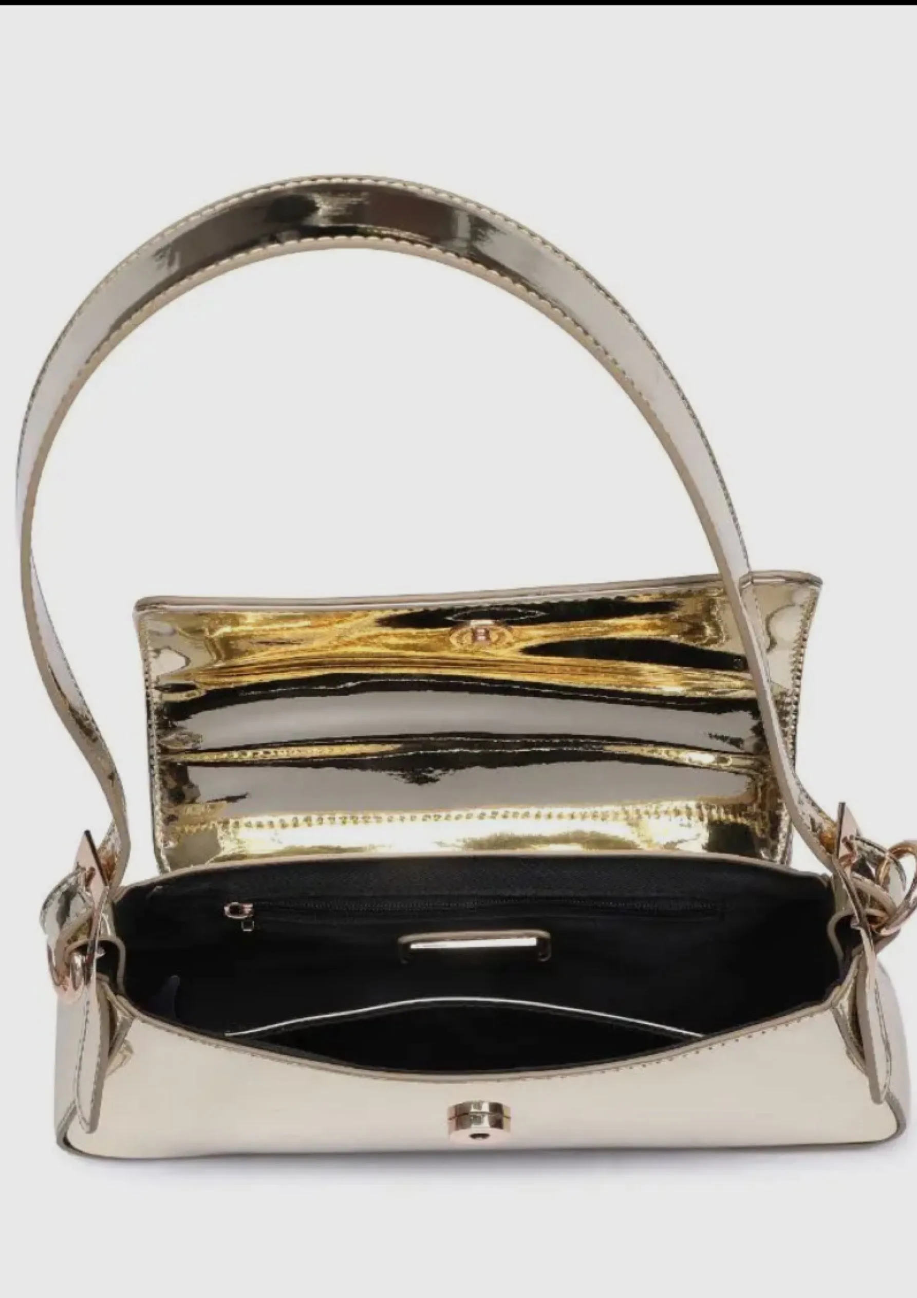 See me Mirror Metallic Purse (Gold & Silver)
